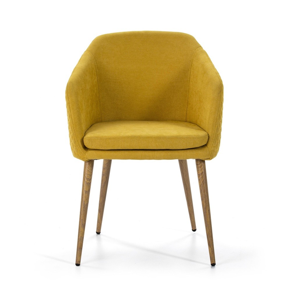  MZP Silla nórdica de comedor escandinavo con patas de metal  resistentes, sillas de bar de cuero PU (color verde+pata dorada) : Hogar y  Cocina