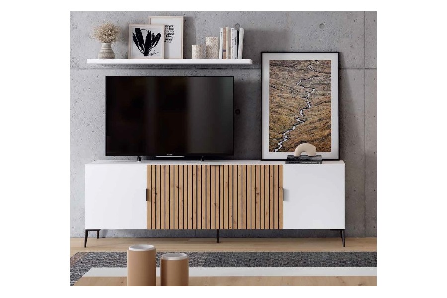 Mueble de Tv Moderno con patas Ref.603-9005/n 145