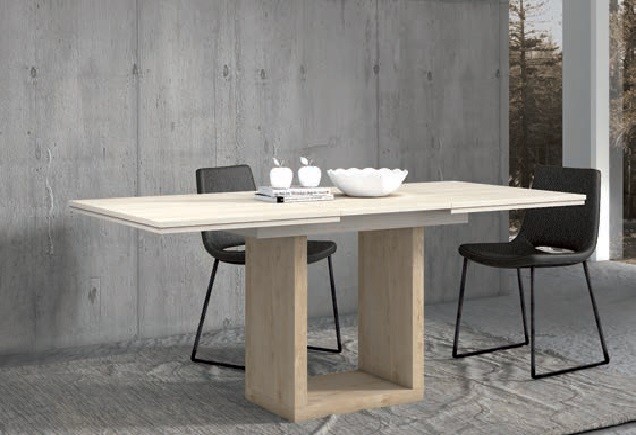 Mesa de Comedor extensible barata de estilo industrial en Pamplona Navarra