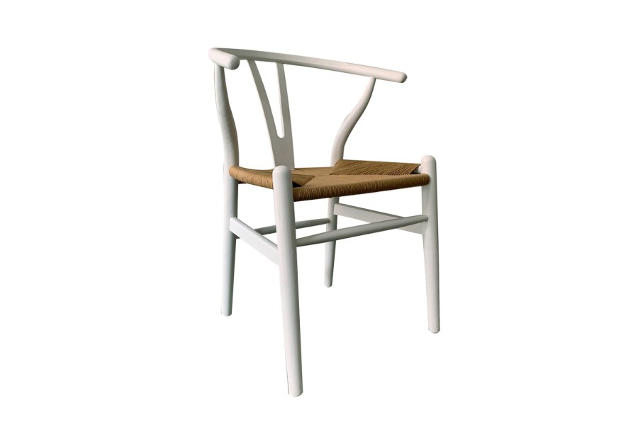 Silla de madera con asiento de rattan Ref.Altea210201