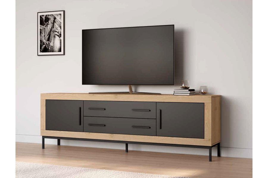 Mueble de Tv con patas Moderno Ref.16 399m
