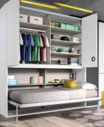 Cama abatible horizontal con Armario superior REF.47 907