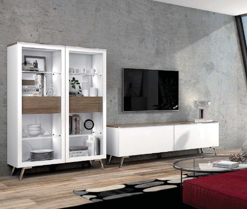 Mueble de Salón Moderno con patas Ref.014 3113 Mueble de Salón Moderno con patas Ref.014 3113