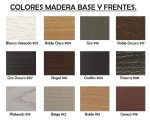 Consola de madera con patas metálicas (ESPEJO OPCIONAL) Ref.37 1033Azk