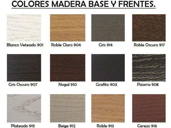Consola de madera con patas metálicas (ESPEJO OPCIONAL) Ref.47 1033Azk