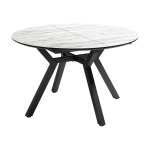 Mesa de Comedor Redonda extensible de 100x100 o 120x120 Ref.Canta-A 399