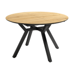 Mesa de Comedor Redonda extensible de 100x100 o 120x120 Ref.Canta-A 399