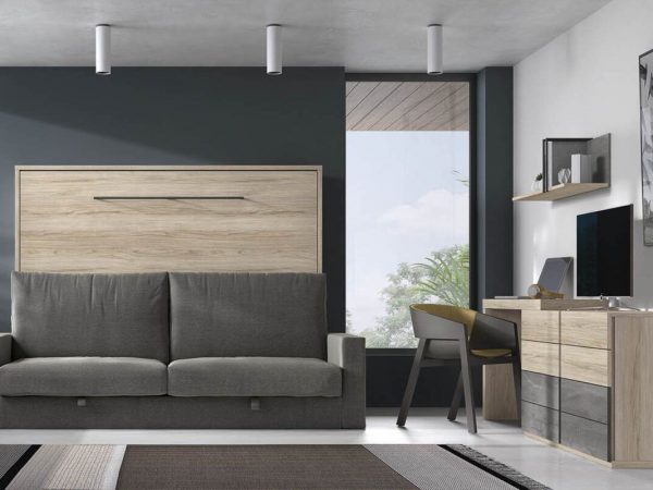 Cama abatible de matrimonio con sofá ref.045 1010