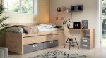 Dormitorio juvenil con Cama compacto REF.10 1443