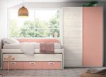 Dormitorio juvenil con Cama compacto REF.13 1443