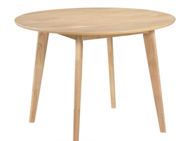 Mesa redonda fija de 106x106 de madera natural Ref.5014 10201
