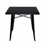 Mesa cuadrada fija metálica de 80 cm x 80 cm Ref.4081 10201