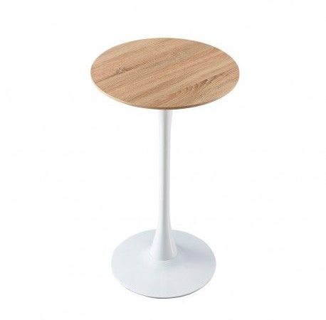 Mesa alta cuadrada fija metálica de 60 cm x 60 cm Ref.504510201