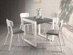 Mesa de Comedor cuadrada Extensible con patas metálicas Ref.2422a 2377