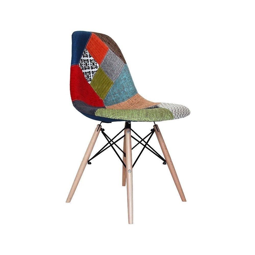 Silla de tela patchwork Ref.4035 10201 Silla de tela patchwork Ref.4035 10201
