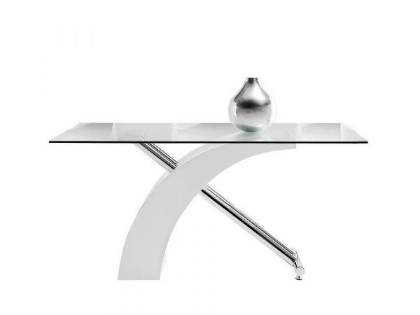 Mesa de Comedor Fija de cristal con patas lacado Ref.3657 10201