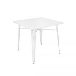 Mesa cuadrada fija metálica de 80 cm x 80 cm Ref.4081 10201