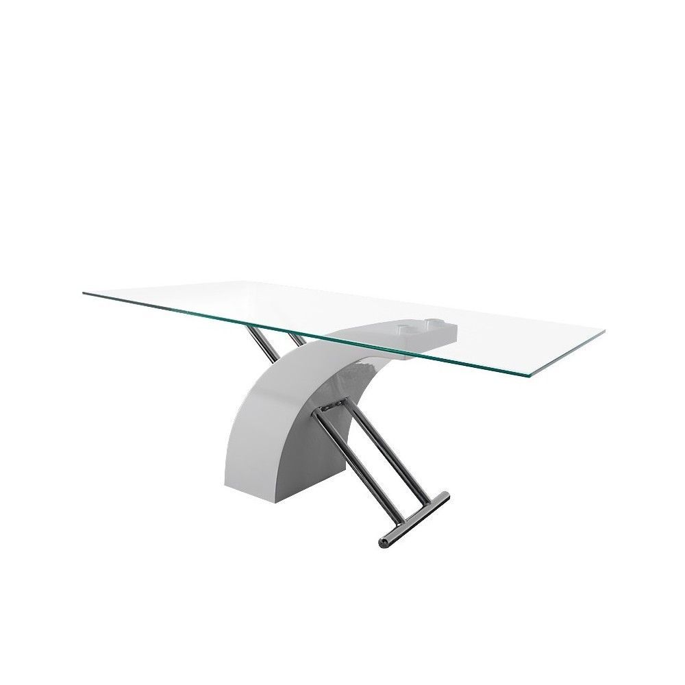 Mesa de centro fija de 110x60 de cristal Ref.3658 10201 Mesa de centro fija de 110x60 de cristal Ref.3658 10201