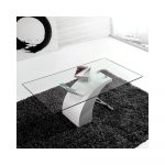 Mesa de centro fija de 110x60 de cristal Ref.3658 10201
