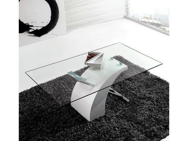 Mesa de centro fija de 110x60 de cristal Ref.3658 10201