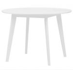 Mesa redonda fija de 106x106 de madera natural Ref.5014 10201