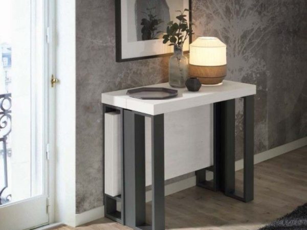 Mesa consola Extensible con patas metálicas Ref.2900a 2377
