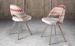 Silla de comedor con patas metálicas Tapizada Ref.228 2377