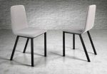 Silla de comedor con patas metálicas Tapizada Ref.213 2377