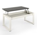 Mesa de centro elevable con pata metálica de estilo industrial de 104 cm x 54 cmRef.2225 2377