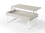 Mesa de centro elevable con pata metálica de estilo industrial de 100 cm x 50 cm Ref.3225 2377