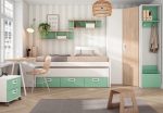 Dormitorio juvenil con Cama compacto REF.14 1443b