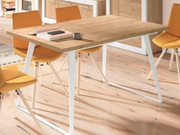 Mesa de Comedor Extensible industrial de chapa sintética Ref.002 1443G