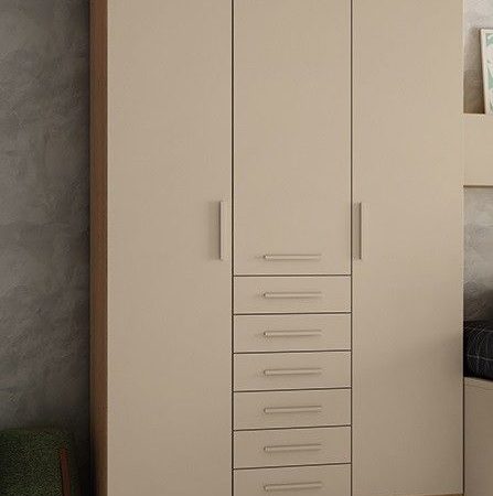 Armario 3 puertas batientes con 6 cajones Ref.CNL084 399