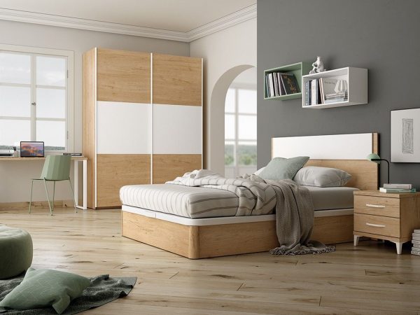 Dormitorio juvenil para cama de 150x190 REF.257 399Lid