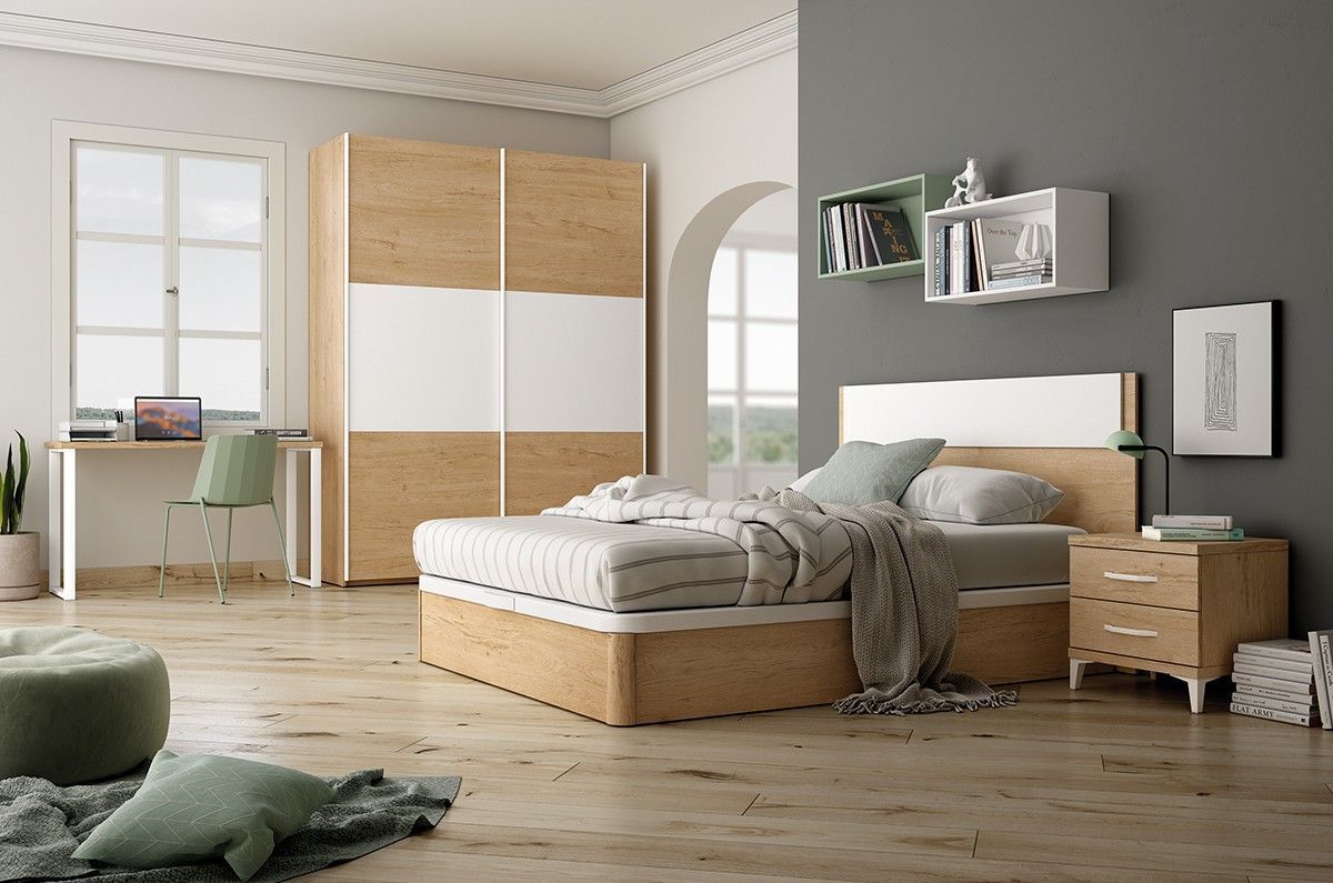 Dormitorio juvenil para cama de 150x190 REF.257 399Lid Dormitorio juvenil para cama de 150x190 REF.257 399Lid