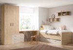 Dormitorio juvenil con Cama con cajones REF.34 1443b