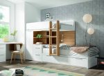 Cama tren juvenil de diseño con luces led REF.43 2540