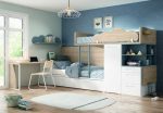 Cama tren juvenil de diseño con luces led REF.46 2540