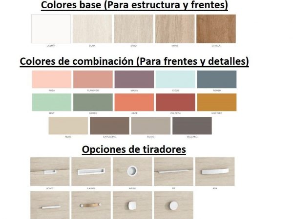 Dormitorio juvenil para cama de 135x190 REF.073 2540