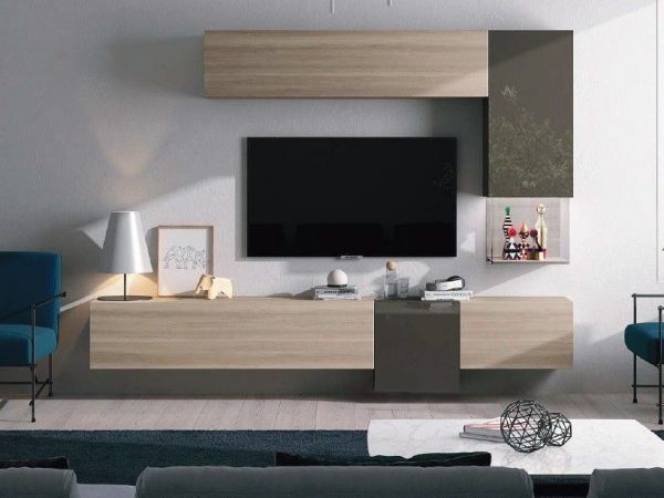 Mueble de Salón colgado con frentes lacados Ref.702 1016