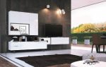 Mueble de Salón con frentes lacados y luces led Ref.710 1016