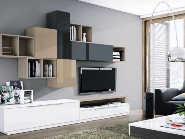 Mueble de Salón con frentes lacados Ref.720 1016