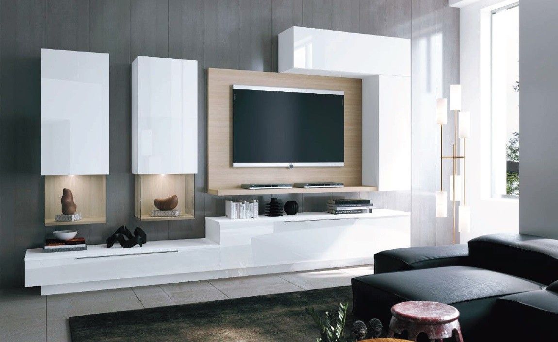 Mueble de Salón con frentes lacados Ref.723 1016 Mueble de Salón con frentes lacados Ref.723 1016