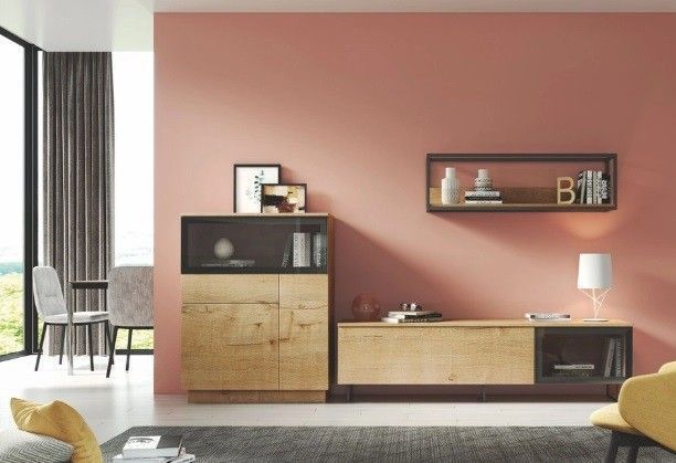 Mueble de Salón con frentes lacados Ref.802 1016 Mueble de Salón con frentes lacados Ref.802 1016