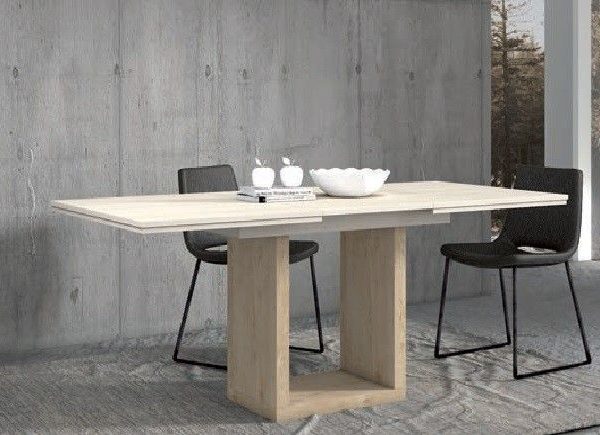 Mesa de Comedor Extensible con pie central Ref.270 3113M