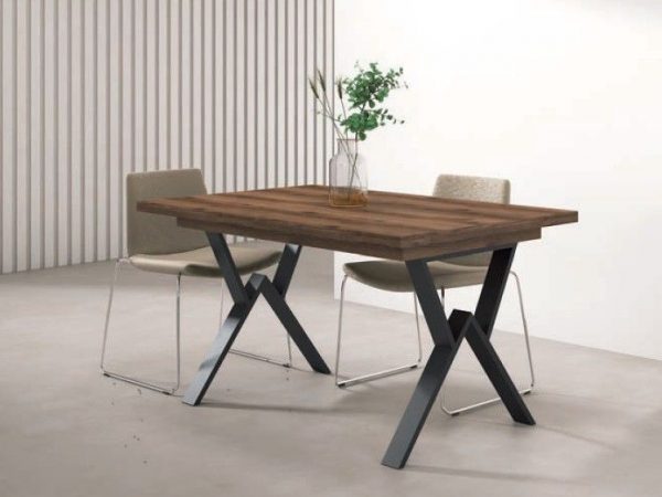 Mesa de Comedor Extensible de estilo industrial Ref.293 3113M