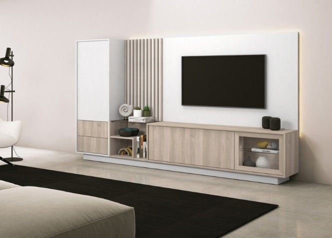 Mueble de Salón con panelado Ref.002 3113M Mueble de Salón con panelado Ref.002 3113M