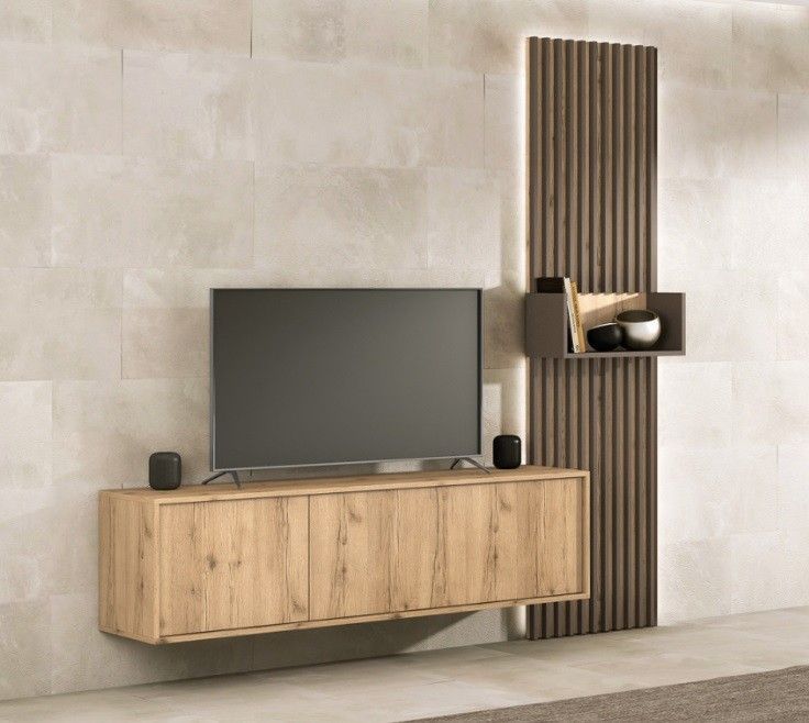 Mueble de Salón con panelado Ref.010 3113M Mueble de Salón con panelado Ref.010 3113M
