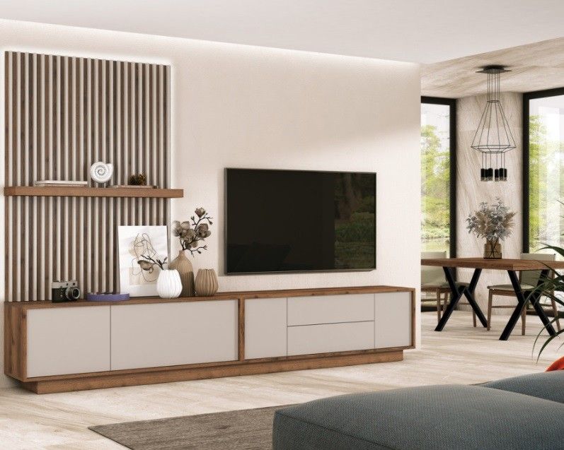 Mueble de Salón con panelado Ref.013 3113M Mueble de Salón con panelado Ref.013 3113M