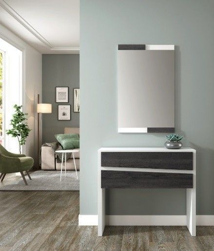 Recibidor moderno con espejo incluido Ref.10 10143.Con Recibidor moderno con espejo incluido Ref.10 10143.Con